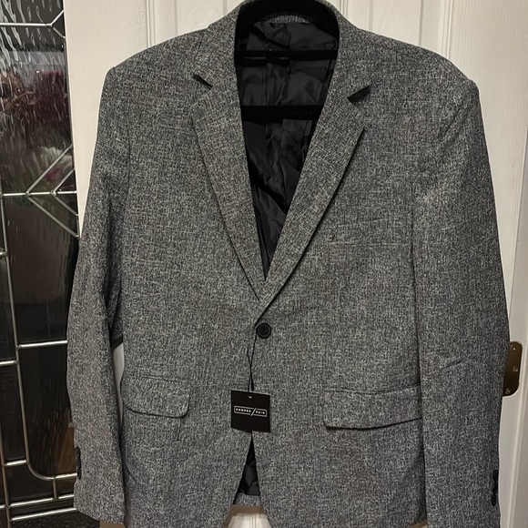 proper pair Jackets & Blazers - NWT $140 Proper Pair Men’s Blazer Sport Coat Jacket  Gray Textured Size Small -